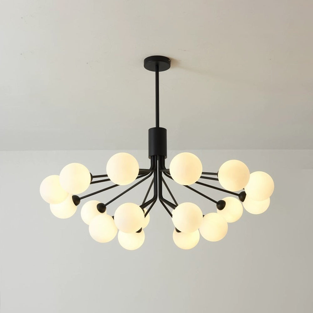 Valentina | Modern Chandelier Light with LED Technology & Unique Sputnik Design | Elegant Black or Gold Finish for Any Room 9
