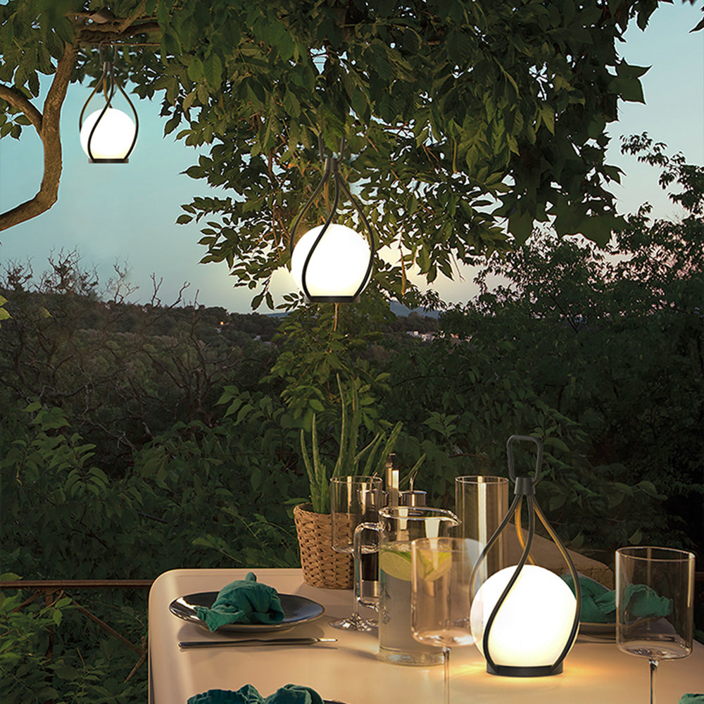 Valentina | Outdoor Hanging Pendant Light Fixture with Bubble Design | Warm Illumination for Beautiful Garden Spaces 0