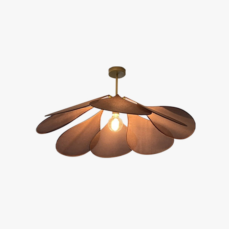 Vintage Rustic Pendant Light with Fabric Shade & Metal Frame | Adjustable Hanging Lights for Elegant Illumination 1