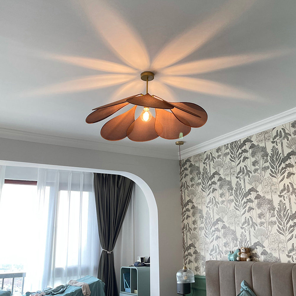 Vintage Rustic Pendant Light with Fabric Shade & Metal Frame | Adjustable Hanging Lights for Elegant Illumination 9